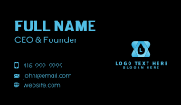 Fluid Droplet Lettermark Business Card Design