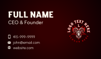 Metal Pentagram Goat Business Card Preview