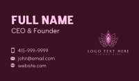 Pink Lotus Spa Business Card Image Preview