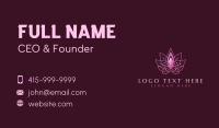 Pink Lotus Spa Business Card Preview