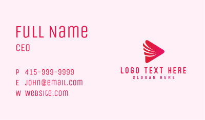 Modern Media Player Business Card Image Preview