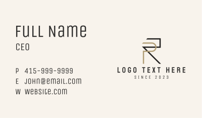 Modern Elegant Lettermark Business Card Image Preview