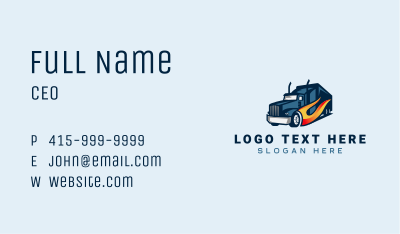 Blazing Cargo Trucking Business Card Image Preview