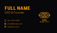 Yellow Cyber Eye Business Card Image Preview