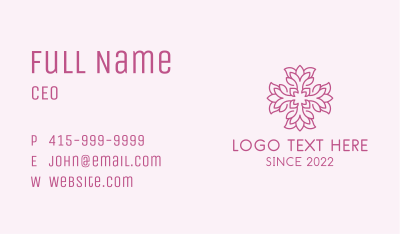 Organic Flower Boutique  Business Card Image Preview