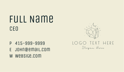 Gemstone Moon Jewelry Business Card Image Preview
