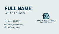 Elephant Letter B  Business Card Preview