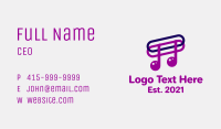 Musical Note Paper Clip Business Card Image Preview