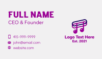 Musical Note Paper Clip Business Card Image Preview