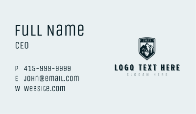 Shield Outdoor Mountaineering Business Card Image Preview