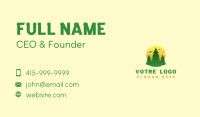 Nature Forest Sunset Business Card Image Preview