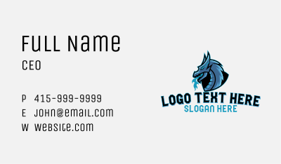 Gaming Dragon Stream  Business Card