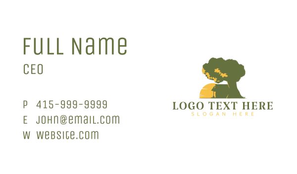 Nature House Scenery Business Card Design Image Preview