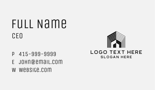 Roofing House Architect Business Card Design Image Preview