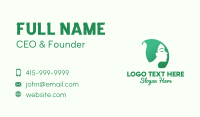 Natural Woman Leaf Business Card Image Preview