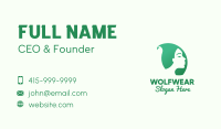 Natural Woman Leaf Business Card Image Preview