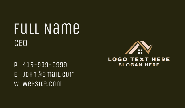 Housing Roof Repair Business Card Design Image Preview