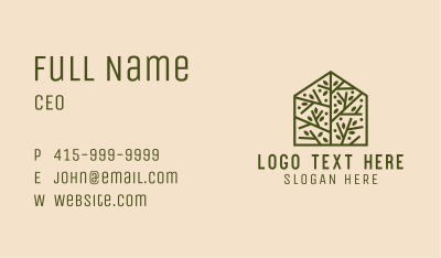 Forest Branch House Business Card Image Preview
