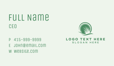 Grass Lawn Garden Business Card Image Preview