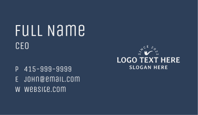 Classic Pipe Wordmark Business Card Image Preview