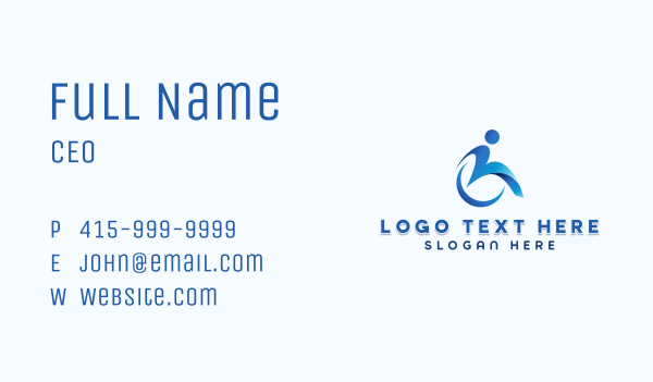 Disabled Special Education Rehabilitation Business Card Design Image Preview