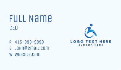 Disabled Special Education Rehabilitation Business Card Image Preview