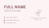 Needle Thread Flower Business Card Image Preview