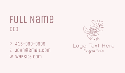 Needle Thread Flower Business Card Image Preview
