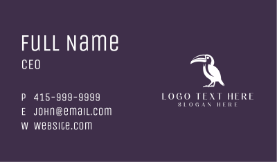 Toucan Bird Wildlife Business Card Image Preview