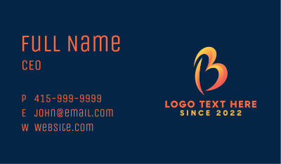Consulting Firm Letter B Business Card