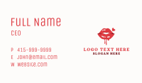 Sexy Lips Drip Business Card Image Preview