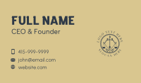Scale Legal Bow Business Card Design