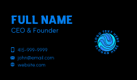 Abstract Blue Water Business Card Design