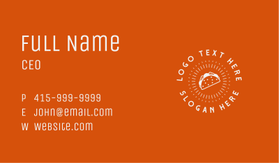 Mexican Taco Restaurant Business Card Image Preview
