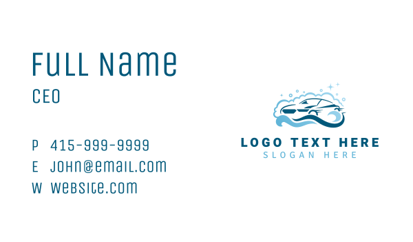 Auto Wash Car Cleaning Business Card Design Image Preview