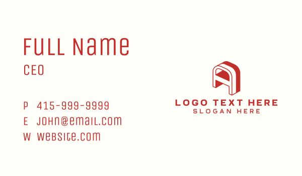 Media Professional Firm Letter A Business Card Design Image Preview