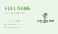 Botanical Cactus Arborist Business Card Preview