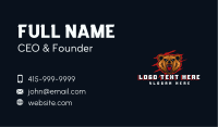 Wild Angry Bear Gaming Business Card Image Preview