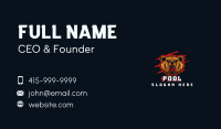 Wild Angry Bear Gaming Business Card Image Preview