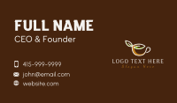 Leaf Cup Cafe Business Card Design