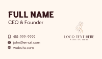 Female Body Spa Business Card Image Preview