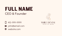 Female Body Spa Business Card Image Preview