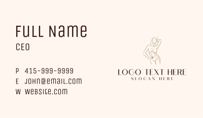 Female Body Spa Business Card Image Preview
