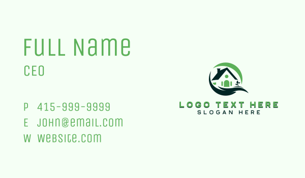 Plant Garden Landscaping Business Card Design Image Preview