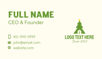 Christmas Tree Home  Business Card Image Preview