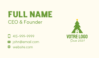 Christmas Tree Home  Business Card Image Preview