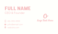 Cute Heart Lettermark Business Card Image Preview
