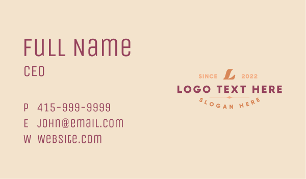 Creative Generic Letter Business Card Design Image Preview