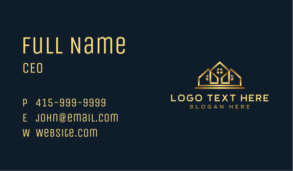 Luxury Village Realty Business Card Design Image Preview