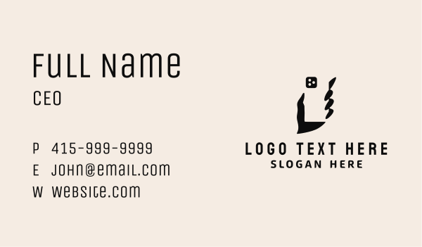 Mobile Phone Hand  Business Card Design Image Preview